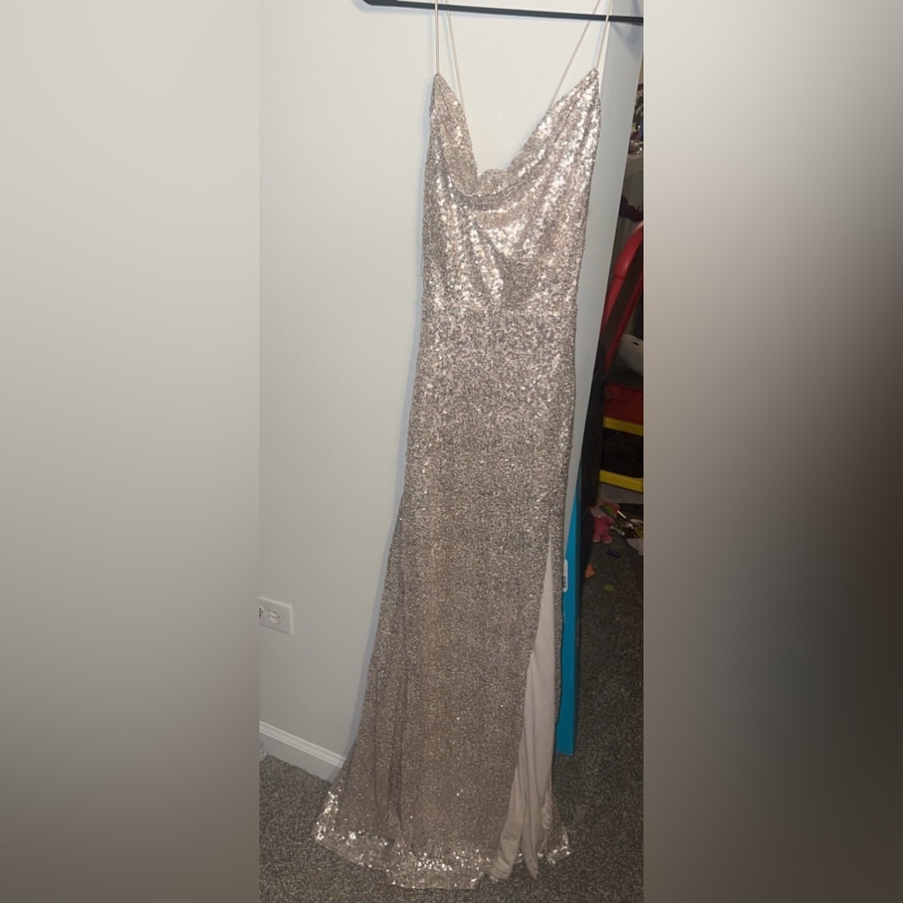 Windsor Champagne Sequin Gown